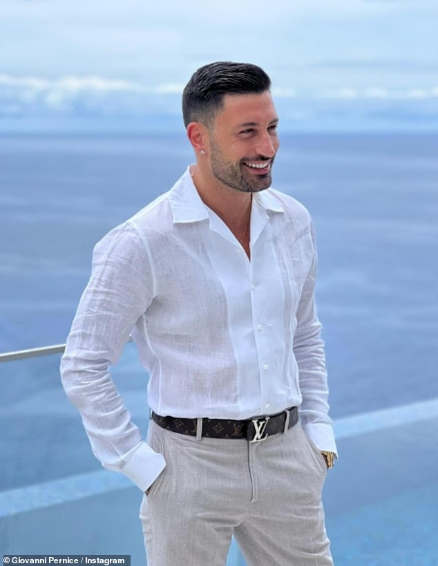 Giovanni Pernice looks tense on final night of Portofino holiday