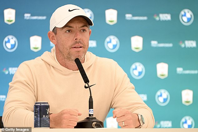 McIlroy speaks to media at the Wentworth Club ahead of the BMW PGA Championship