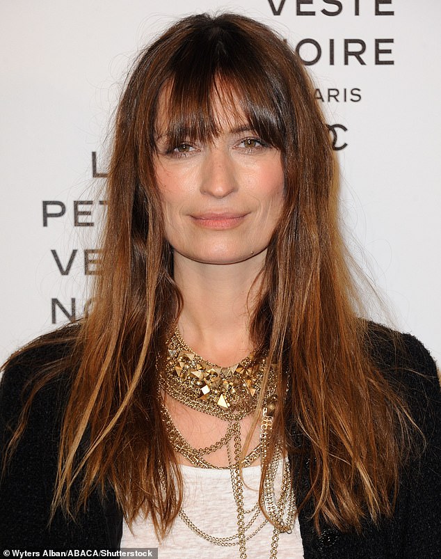 French model Caroline De Maigret also wears a chic fringe, which covers part of her eyebrows