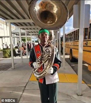 Day was a student at McArthur High School, where he was known as a tuba player