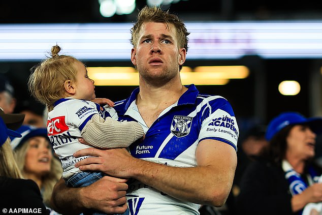 A distraught Matt Burton couldn't guide the Bulldogs through the NRL final