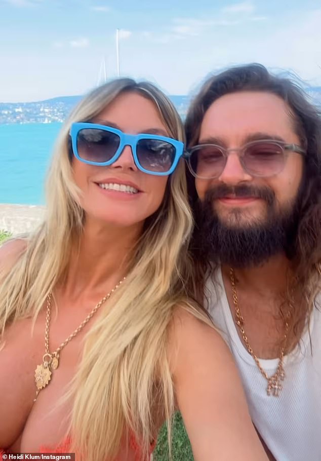 Heidi Klum left the comfort of her $9.875 million Bel-Air mansion to fly all the way to Switzerland to celebrate her third husband Tom Kaultiz's 35th birthday at Lake Zurich on Sunday