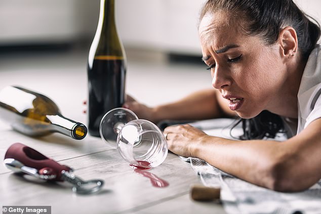 People who drink water in the hope of alleviating their hangovers experience the same levels of nausea and pain as people who don't drink water, scientists say (Stock Image)