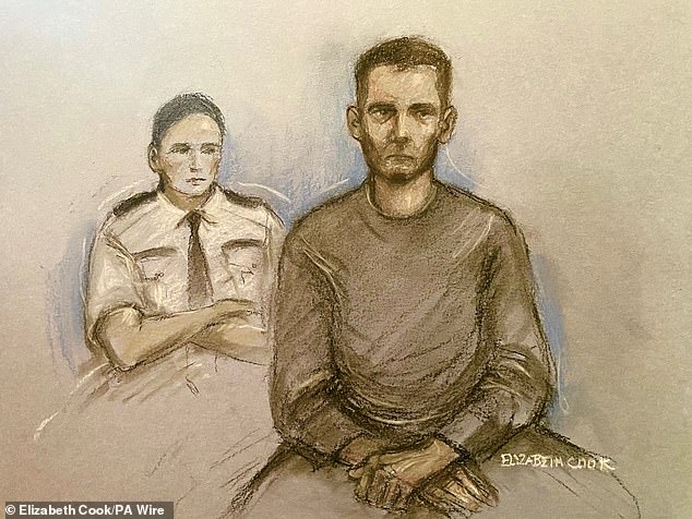 A court artist's sketch of Ioan Pintaru appearing at Westminster Magistrates' Court on August 13