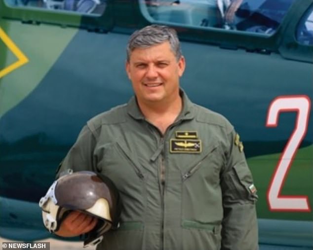 Major Petko Dimitrov was one of two Bulgarian pilots killed in a plane crash on Friday