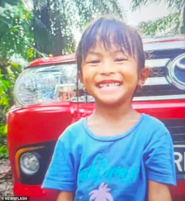 Malaysian media reported that six-year-old Cecelia Julan Intik was 