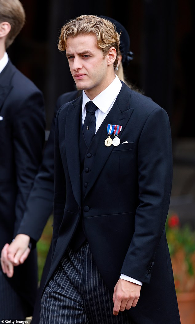 Alexander Ogilvy attends the funeral service for Queen Elizabeth II at St George's Chapel, Windsor Castle on September 19, 2022 in Windsor