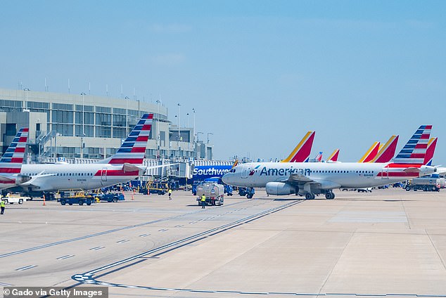 American Airlines has confirmed it is cutting four routes to Austin-Bergstrom International Airport (pictured) from Boston, Nashville, Raleigh-Durham and Orange County, California.