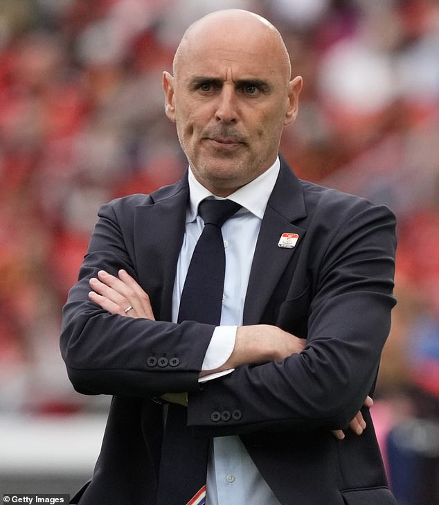 He has built up a fearsome reputation as a tough football player during his active career, and it seems that nothing has changed when it comes to Kevin Muscat, the coach (pictured).