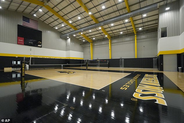 Favre used welfare funds to help pay for a volleyball hall at Southern Miss, his alma mater