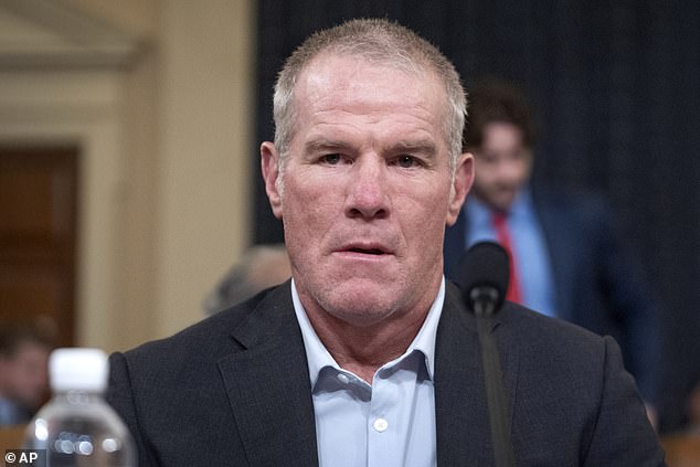 Brett Favre appears before the House Committee on Ways and Means on Capitol Hill