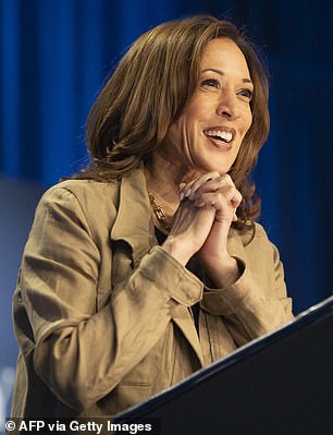 U.S. Vice President and Democratic presidential candidate Kamala Harris speaks during a campaign rally in Douglas, Arizona, on September 27, 2024