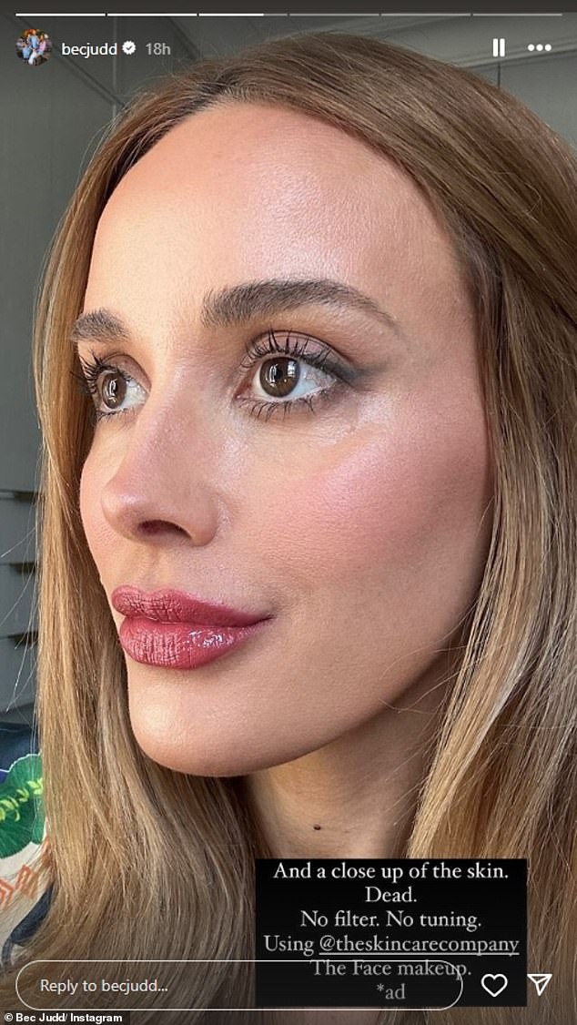 How Does She Do It? 'Queen WAG' Bec Judd Reveals Her Completely Wrinkle-Free Face Under Bright Lights At 41