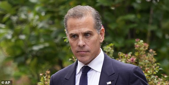 FILE - Hunter Biden leaves federal court on June 11, 2024, in Wilmington, Delaware. (AP Photo/Matt Slocum)