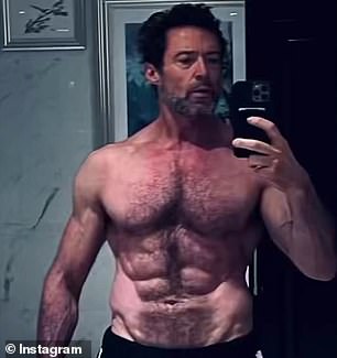 Hugh Jackman is pictured in 2024