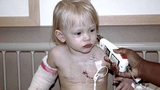 Marit was given high doses of immunotherapy drugs for a year and the toddler had to have a port implanted in her chest to receive the drugs