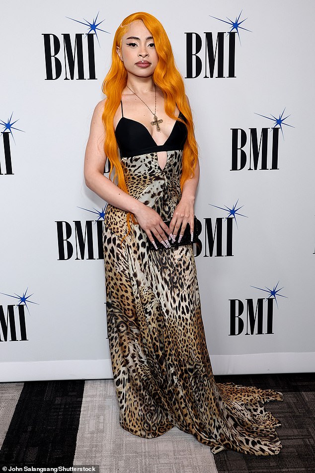 Ice Spice turned heads as she arrived at the 2024 BMI R&B/Hip-Hop Awards in Los Angeles on Thursday