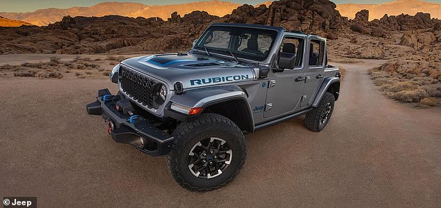 Sales of Jeep, including the iconic Wrangler (pictured), have plummeted as drivers complain about sky-high prices and the overload of technology in the vehicles.