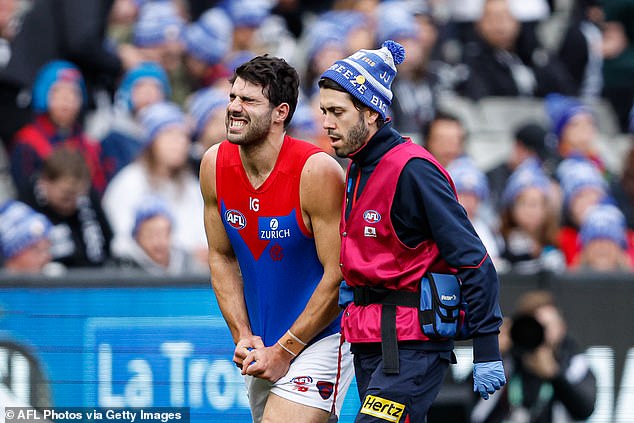 Christian Petracca suffered a serious injury during the match against Collingwood on June 10