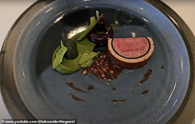 Which dish surprised him the most at The French Laundry? Alexander said: 'The Beef Wellington [above] stands out. The flavors were perfect, and the execution was impeccable'