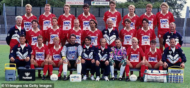 Ten Hag, third on the left in the middle row, came through Twente's youth academy to play for the first team