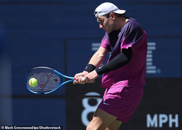 Jack Draper (pictured) has reached the quarterfinals of the US Open without dropping a set