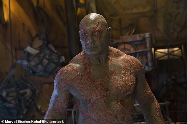 Dave retired from his wrestling career in 2019 and decided to focus on his acting career and losing weight to avoid being cast in a role similar to Drax the Destroyer, seen here in 2017.