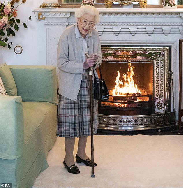 Here, Queen Elizabeth II waits for her photo in the drawing room before receiving then Prime Minister Liz Truss for an audience at Balmoral. This is the last photo taken of the late monarch before her death and was taken on September 6, 2022, the last day Boris Johnson saw her alive