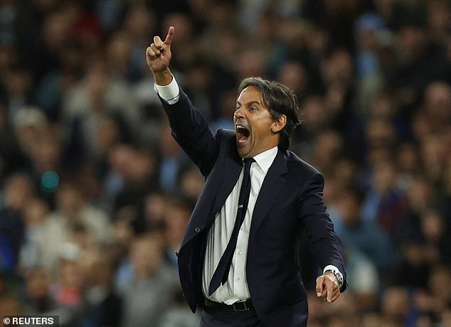 Inter Milan manager Simone Inzaghi was furious with a former Manchester United star