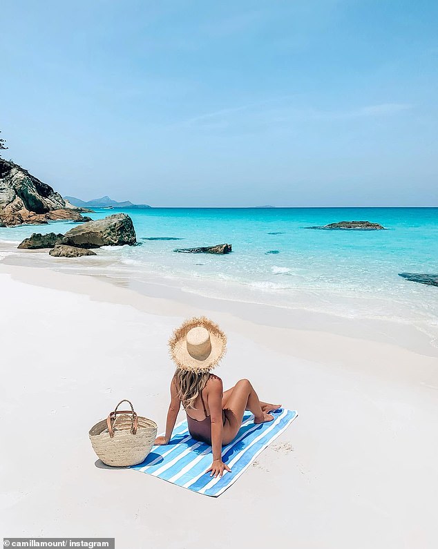 The beach is called 'paradise' because of its powdery white sand and crystal clear water