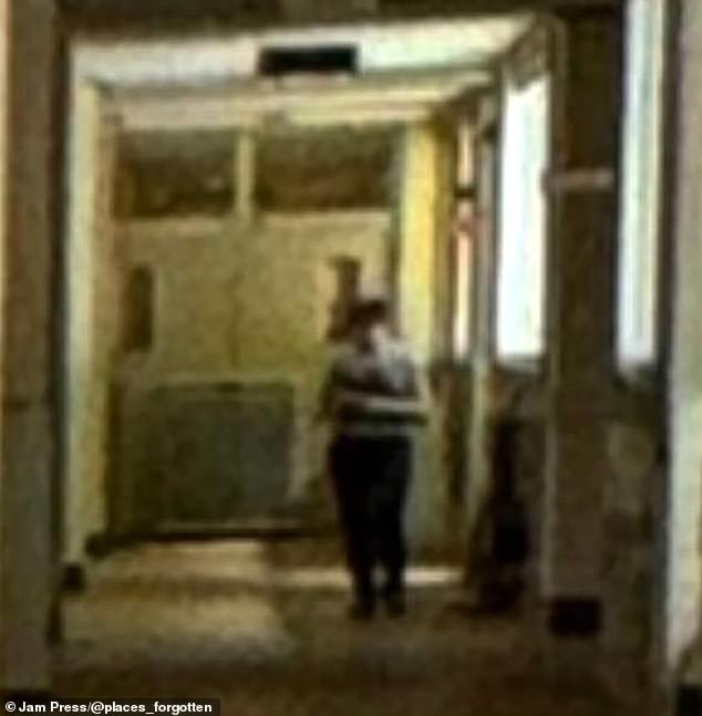 A British content creator claims he has captured a ghost lurking in the hallway of an abandoned school in Japan