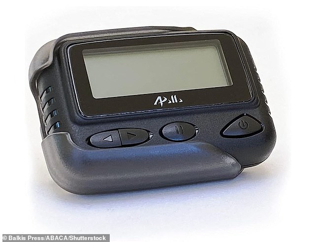 An undated file image of an Apollo pager, similar to the pagers that exploded on September 17