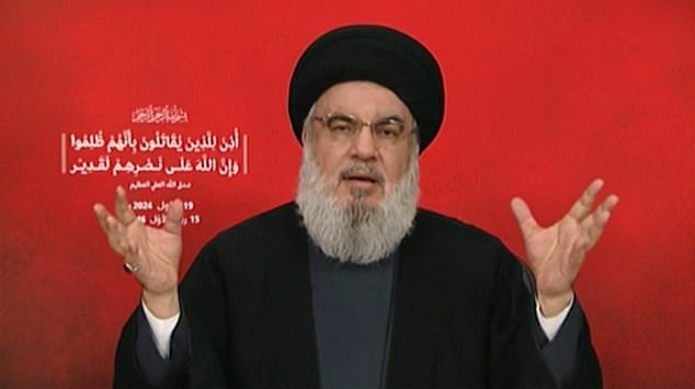 Hassan Nasrallah delivered his first speech this afternoon since the secret attacks began on Tuesday