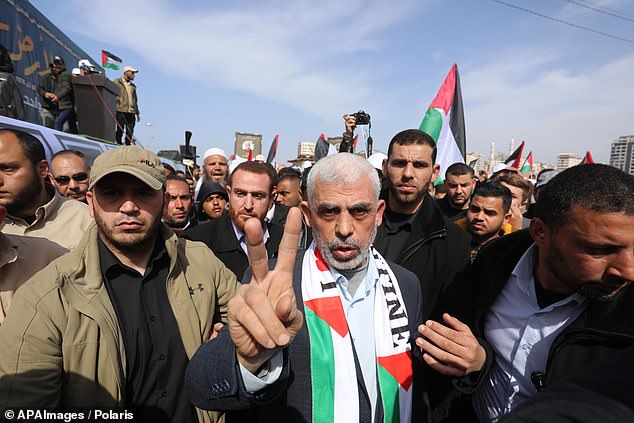 Unconfirmed reports claim that Hamas leader Yahya Sinwar (pictured) has been killed in an Israeli airstrike