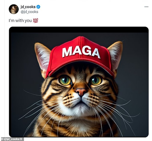 One user even generated a cat wearing a MAGA hat