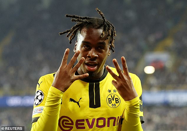 Jamie Bynoe-Gittens has been receiving rave reviews after scoring twice for Borussia Dortmund from the bench on Wednesday night