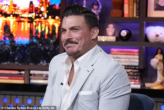 Jax Taylor has revealed he 'had no idea he was a narcissist' until his 30-day stay in a psychiatric facility - amid his divorce from wife Brittany Cartwright - seen here in May 2024