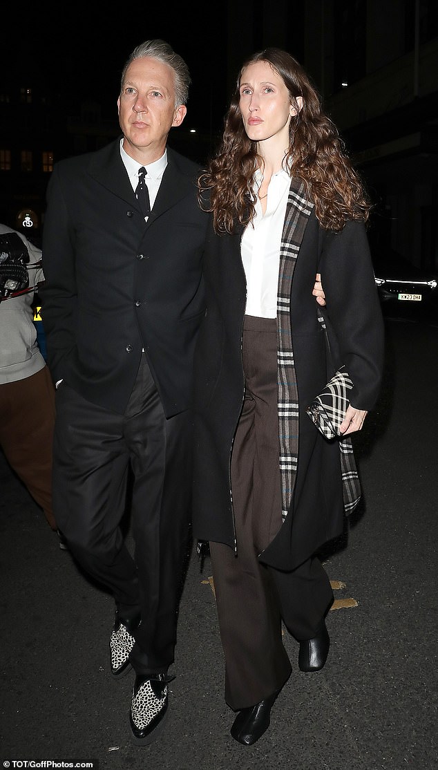 Jefferson Hack and his stylish wife Anna Cleveland attended the closing party of the British Fashion Council and Burberry London Fashion Week on Monday evening