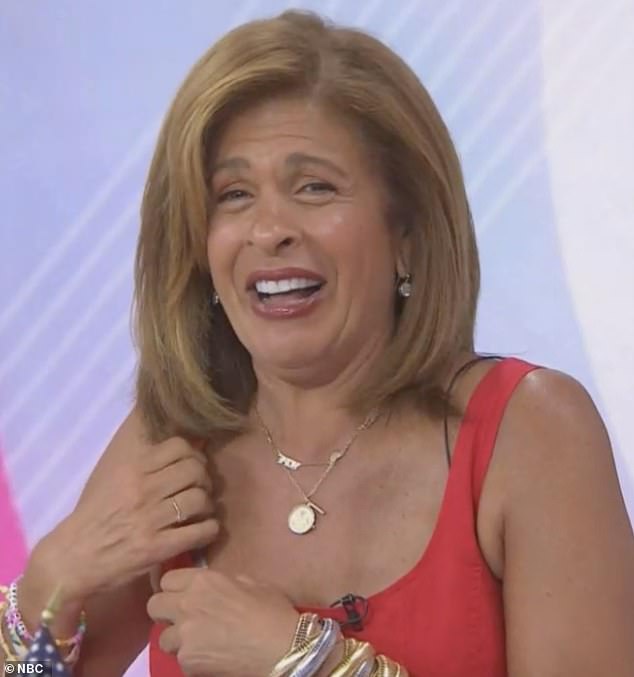 Hoda previously brought the show to a hilarious halt in July when she suffered a wardrobe malfunction