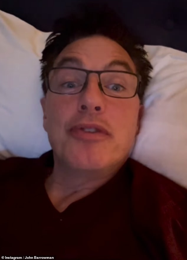 John shared a clip of himself on Instagram the night before filming began, admitting that he had already 'thrown up' at that point due to his nerves