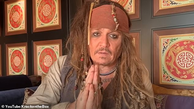 In 2022, he dressed up as Captain Sparrow to send a sweet message of support to a fan amid his battle with a terminal heart condition