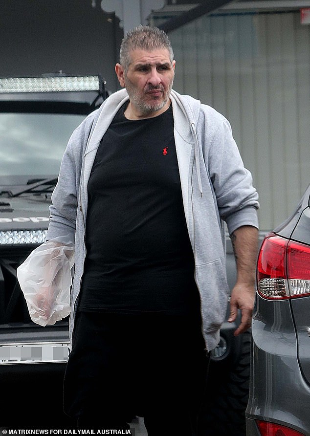 Joseph 'Joe' Saba, 51, was photographed outside a relative's home on Thursday