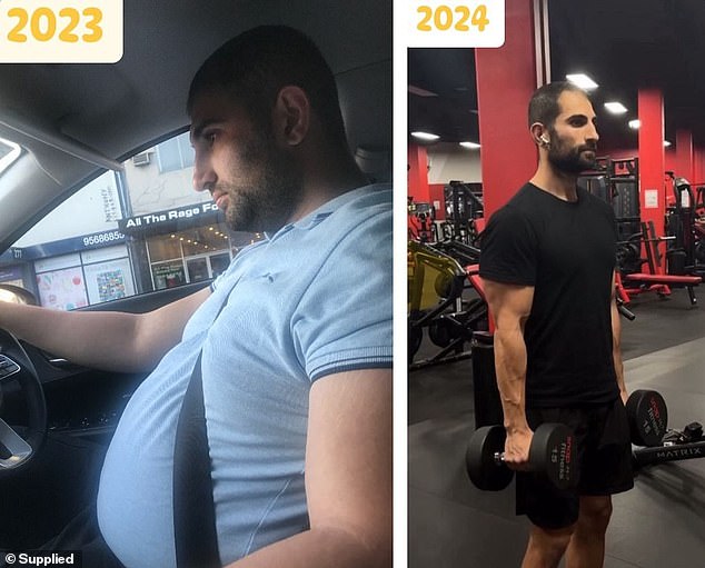 Joseph Zia weighed 114 kg at his heaviest. In just nine months he lost 38 kg