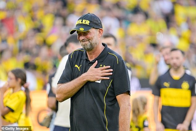 Jurgen Klopp spoke at length about his joy at returning to Borussia Dortmund to coach a testimonial match