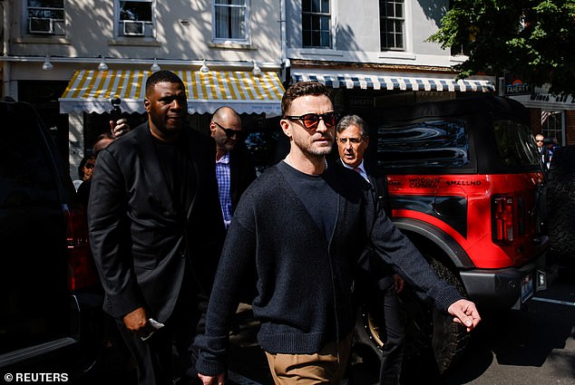 Justin Timberlake arrives in Sag Harbor court to plead guilty