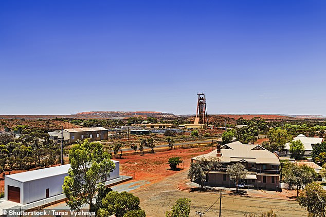 Hundreds of people reported feeling a 3.8 magnitude earthquake on Monday night that struck just north of the Western Australian mining town of Kalgoorlie-Boulder (pictured)