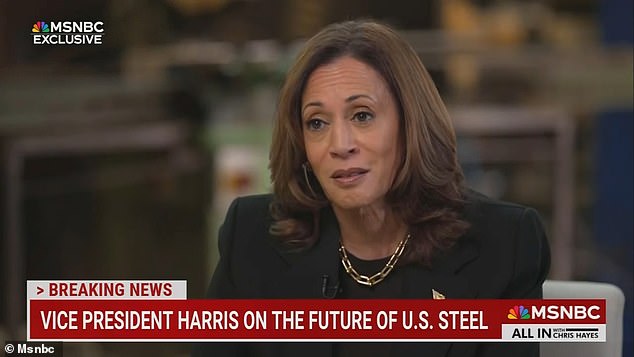 “We're going to have to raise corporate taxes,” Vice President Kamala Harris said when asked how she would pay for her economic plans