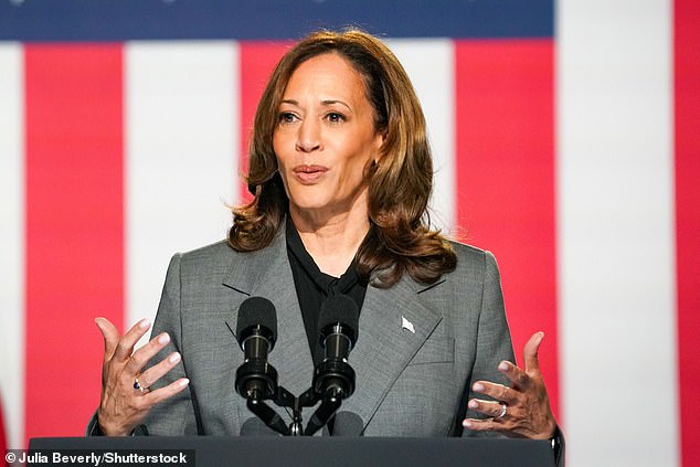 Vice President Kamala Harris speaks on reproductive freedom in Georgia on September 20. Harris supports ending the Senate filibuster to pass legislation restoring Roe protections