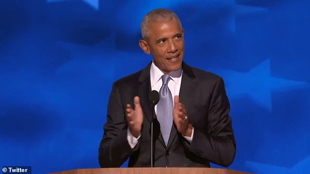 It was largely about former President Barack Obama gesturing at the Democratic National Convention, suggesting that former President Donald Trump's obsession with crowd size had a deeper meaning