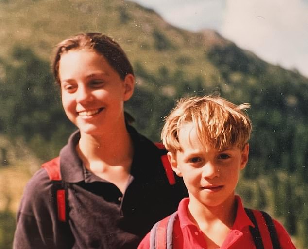 James Middleton has shared a health update about his eldest sister, the Princess of Wales, while discussing his new book. In the photo: Kate and James in their childhood